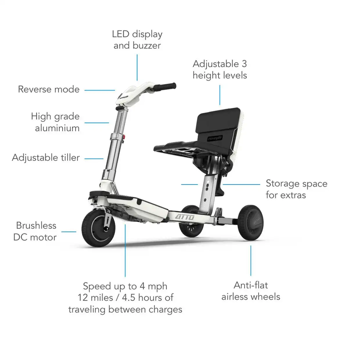 ATTO Portable Mobility Scooter - Image 43