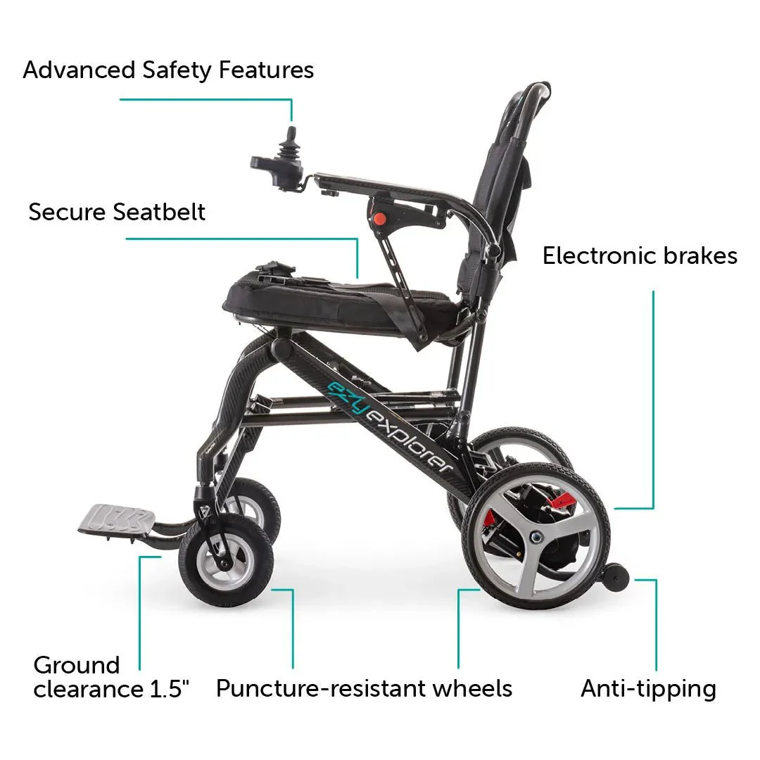 EZY EXPLORER Ultra-Light Folding Power Wheelchair - Image 3
